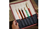 Large Capacity Calligraphy Brush Roll Portable Chinese Brush Storage Mat Safeguarding Lightweight for Calligraphers, Artists, Art Students, Travel