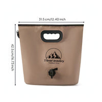 Foldable Water Bag with Spigot Lightweight Foldable Water Container Equipped with a Spigot Leak Resistant Liquid Carrier for Campers, Hikers