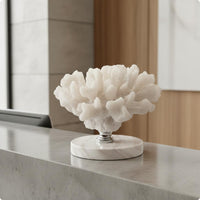 Faux Coral Sculpture Long-Lasting Table Ornament Coastal Design for Study Room