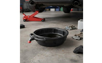 Oil Drain Pan Spill-Resistant Lip Automotive Oil Drain Pan Built-in Pour Spout for Mechanics, DIY Enthusiasts, Auto Repair Shop