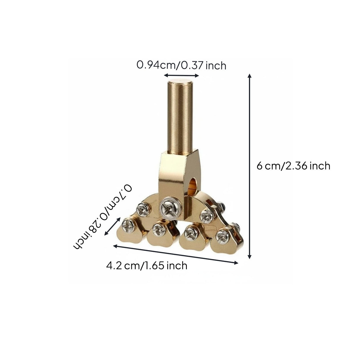 Self-Adjusting Curve Fret Installation Head Adjustable Radius Guitar Fret Press Brass Body Stringed Instrument Gear