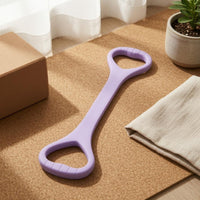 Figure-8 Stretching Strap Flexible Double-Loop Exercise Band Smooth Resistance Band with Handles