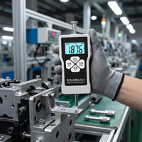 Push Pull Force Meter Electronic Digital Tension Meter Gauge Peak Dynamometer for Technicians, Laboratories