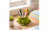 Desktop Dinosaur Pen Holder Sturdy Dinosaur Pencil Holder Funny Stationery Organizer Decorative for Students, Office