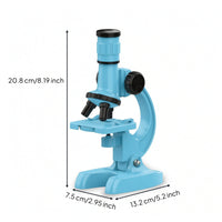 Microscope with Light Educational Desktop Microscope Toy Beginner Adjustable for Students, Home, Classroom