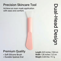 Double Ended Face Brush, Waterproof Skincare for Facial Treatment, Reusable for Estheticians