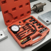 Compression Cylinder Pressure Tester Kit Analog Gauge Compression Tester Kit Multiple Adapters Automotive Tool for Mechanics