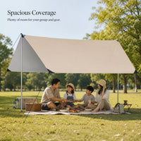Blackout Sunshade Tarp Tent for Outdoor Camping and Picnic