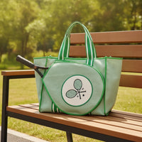Large-Capacity Tennis Tote with Racket Pocket Spacious Tennis Tote Bag Lightweight Versatile for Court