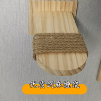 猫爬架墙壁猫爬架DIY配件猫跳台猫别墅配件免打孔猫爬架实木原木