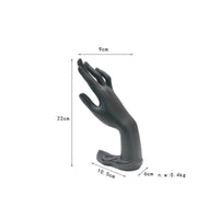 Textile-Wrapped-Covered Resin Hand Mannequin Glossy Finish Hand Jewelry Display Extended Fingers Resin Jewelry Mannequin Upright