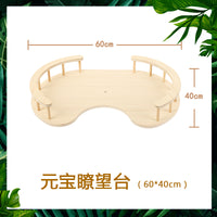 猫爬架通天柱配件猫咪太空舱实木顶天立地猫窝底板吊床自制diy 剑麻-直径12cm长40cm