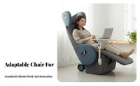 Space Capsule Design Recliner Chair Modern aesthetic Armchair Multi-Functional Household Seating Fully Reclining for Movie Lovers, Homeowners, Living Room, Bedroom, Leisure Area, perusing corner