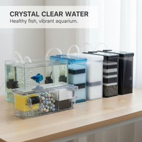 Acrylic Aquarium Filter Box 3-in-1 Water Circulation Oxygenation and Bacteria Cultivation