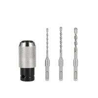 Knurled Impact Wrench Adapter with Cordless Wrench to Drill Adapter Industrial-Grade Bit Holder Heavy-Duty for Mechanics