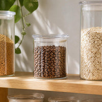Glass Food Storage Jar with Lid for Tea, Grains, and Dry Goods