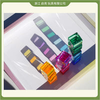 Gem Building Blocks for Kindergarten Early Education Open-Ended Creative Stacking Toy Translucent Acrylic Light and Shadow Blocks