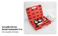 Flexible Hose Hard Cylinder Compression Tester Automotive Troubleshooting Case Pressure Test Kit