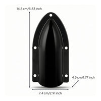 Marine Drainage Outlet Deflector Cover Anti-Backflow Boat Drain Cover with Screws Scupper Deflector Guard Splash-Resistant