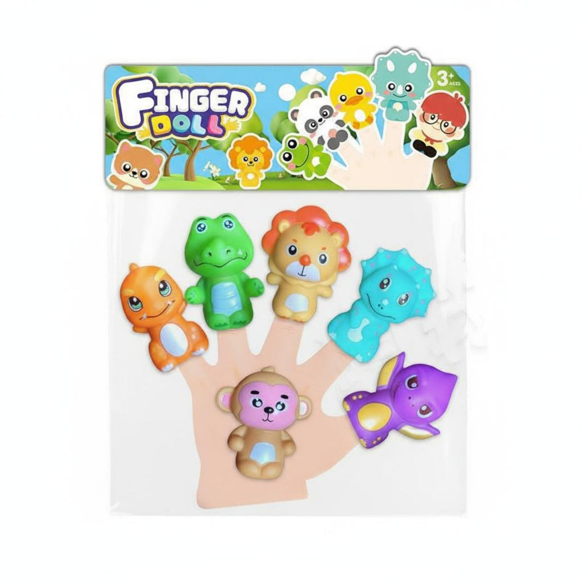Finger Puppet Early Education Finger Puppet Set Interactive Play Encourages Creativity for Children, Kindergarten, Story Time