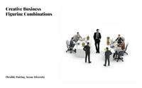 1:64 Scale People Figure Multiple Poses Miniature Business Person Figure Scale Model Office Worker Assorted Styles for Hobbyists