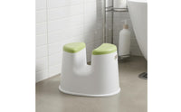 U-Shaped Opening Plastic Sitz Bath Stool Handhold Cutouts Sitz Bath Stool Smooth Finish Postpartum Soak Pan Low Base for Bathroom