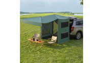 Vehicle-Connected Tent Thickened 600D Carrying Bag Outdoor Shelter Side Openings SUV Tent for Road Trips