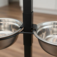 Stable Base Stainless Steel Dog Bowl Set Sturdy Elevated Pet Bowl Set Easy to Clean Raised Pet Feeder Rust-Resistant
