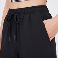 Ladies Trousers with Elasticated Waist for Women, Loose Fit Joggers for Running and Gym, Breathable Cuffed Ankle Design