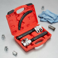 Strut Spring Compressor Tool Kit Molded Hooks Strut Spring Compressor Tool Secure Locking for DIY Enthusiasts, Garage