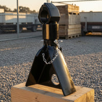 Triangular Coupler Trailer Coupler Black Locking Pin Rust-Resistant for DIY Builders, Towing