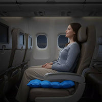 Square 25-Hole Cushion Even Weight Distribution Air-Filled Seat Pad Easy to Inflate Pressure Relief Pad for Office Workers Women, Car