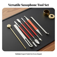 Saxophone Repair Tool Set Sturdy Metal Construction Saxophone Repair Tool Kit for Musicians, Home Maintenance