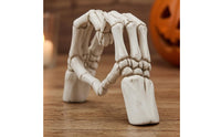 Skeletal Palm and Heart Figurine Smooth Surface Bone Palm and Heart Statue Easy to Affectionate Hand Figurine