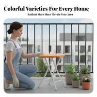 Foldable Design foldable Round Stool Space-Saving Portable Furniture Lightweight Folding Chair Easy to Clean for Students, occasion Attendees, Indoor, exteriordoor, excursion, Camping