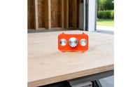 Triangular Tabs Drilling Positioning Slider Rectangular Ruler Slider Block Orange
