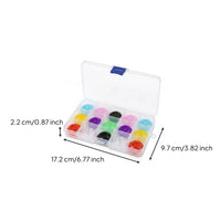 15 Pieces Diamond-Shaped Pedal Knob Cap Faceted Effects Pedal Cap Mixed Colors Footswitch Topper Transparent