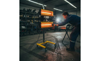Short Wave Infrared Paint Heater Lamp 2100W Curing Lamp with Wheeled Stand Movable High-Efficiency for Auto Body Technicians