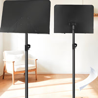 Foldable Music Stand Telescoping Pole Folding Music Stand Anti-Slip Feet