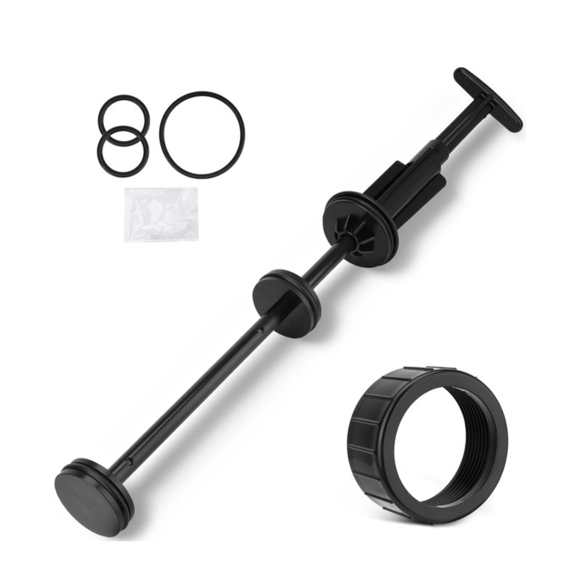 Backwash Assembly Easy Install Piston Shaft Assembly Heavy-Duty with Handle for Pool Owners