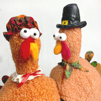 Cartoon Plush Turkey Hat for Thanksgiving Party Decoration