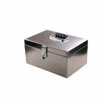 Lockable Cash Box with Coin Tray Portable Security Container long-lasting Design Office Supply Multi-Compartment for Small Business Owners, Event Organizers, Market Stalls, Markets, Garage Sales, Events
