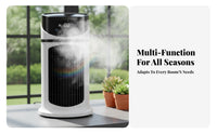 Quiet Operation Misting Desk Fan LED Night Light USB Humidifier Fan Multi-Speed Control for Office Workers, Bedroom, Dorm Room