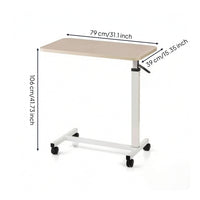Bedside Table with Wheels Hospital Bed Firm Table for Home Care