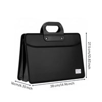 Wholesale Accordion Briefcase Multi-Layer Oxford Cloth Briefcase Large Capacity Oxford Document Bag Two Compartments for Men, Women, Work