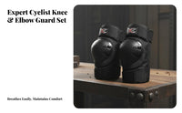 Motorcycle Knee and Elbow Pads Hard Shell Knee and Elbow Pad Set Motocross Safety Gear Shock Resistant for Adults, Cycling