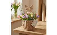 Round Paper Rope Basket Beige Paper Rope Basket Sturdy