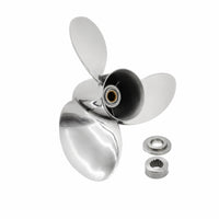 Propeller with Mounting Accessories Resistant Outboards Propeller Easy to Install Hardware for Boat Owners, Boaters