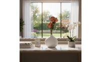 Unique Shape Imitation Shell Vase Artistic Design Modern Minimalist Vase Exquisite Workmanship Onion Shaped Flower Pot Versatile Design for Living Room, Tabletop, Office, Bookshelf