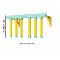 Hanging Rods Wall-Mounted Reaction Coach USB Charging Hand Speed Test Toy Adhesive Pads Foam Rod Reaction Game Pastel Colors